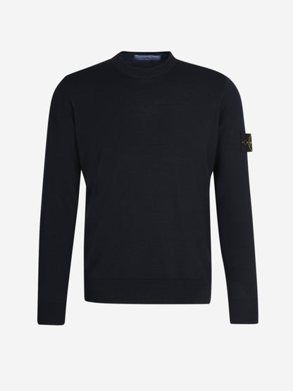 Outlet online Stone Island Hombre Jersey Lana Logo color Azul Marino sku 542-002390 01 - Foto 1