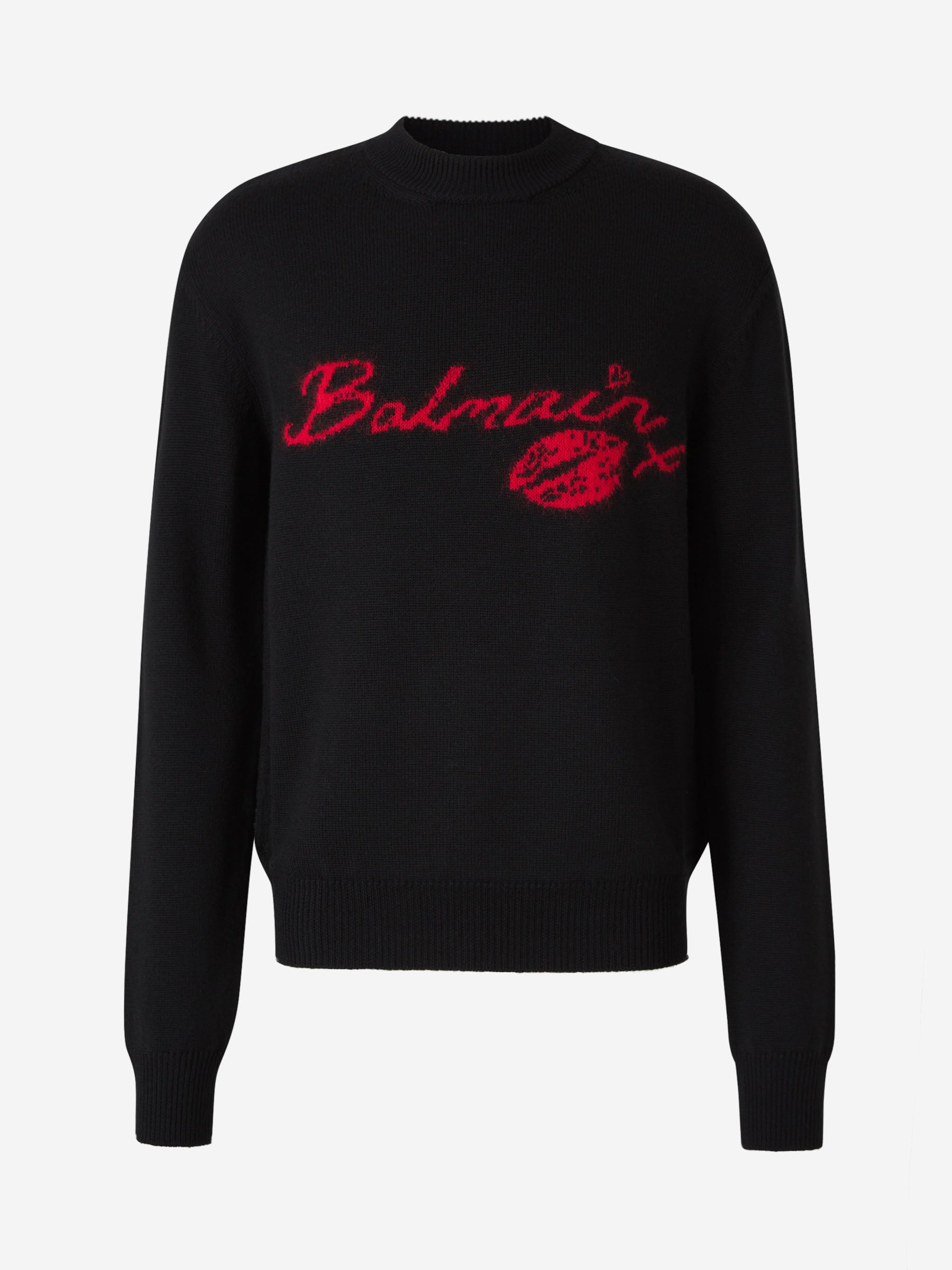 Outlet online Balmain Hombre Jersey Punto Logo color Negro sku 542-002421 00 - Foto 1