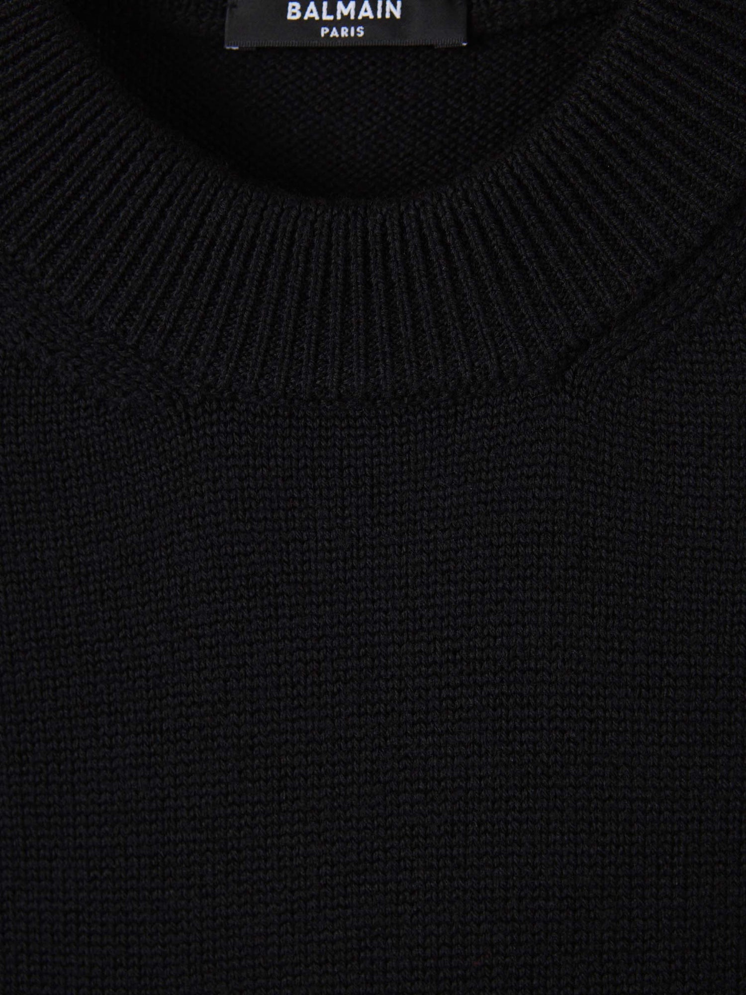 Outlet online Balmain Hombre Jersey Punto Logo color Negro sku 542-002421 00 - Foto 3