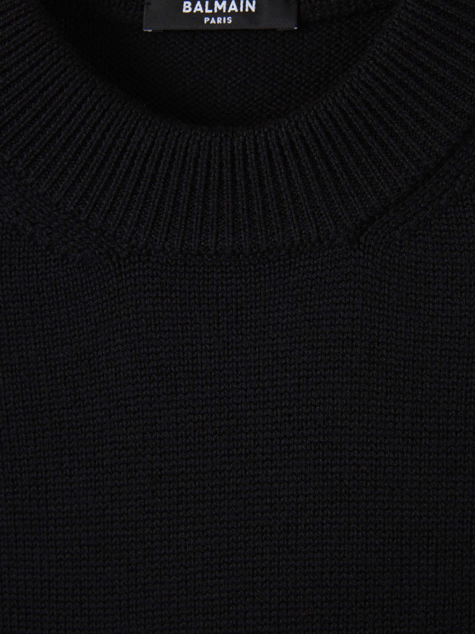 Outlet online Balmain Hombre Jersey Punto Logo color Negro sku 542-002421 00 - Foto 3