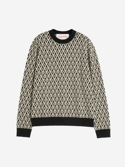 Outlet online Valentino Hombre Jersey Cuello Redondo Jacquard color Beige sku 542-002453 00 - Foto 1