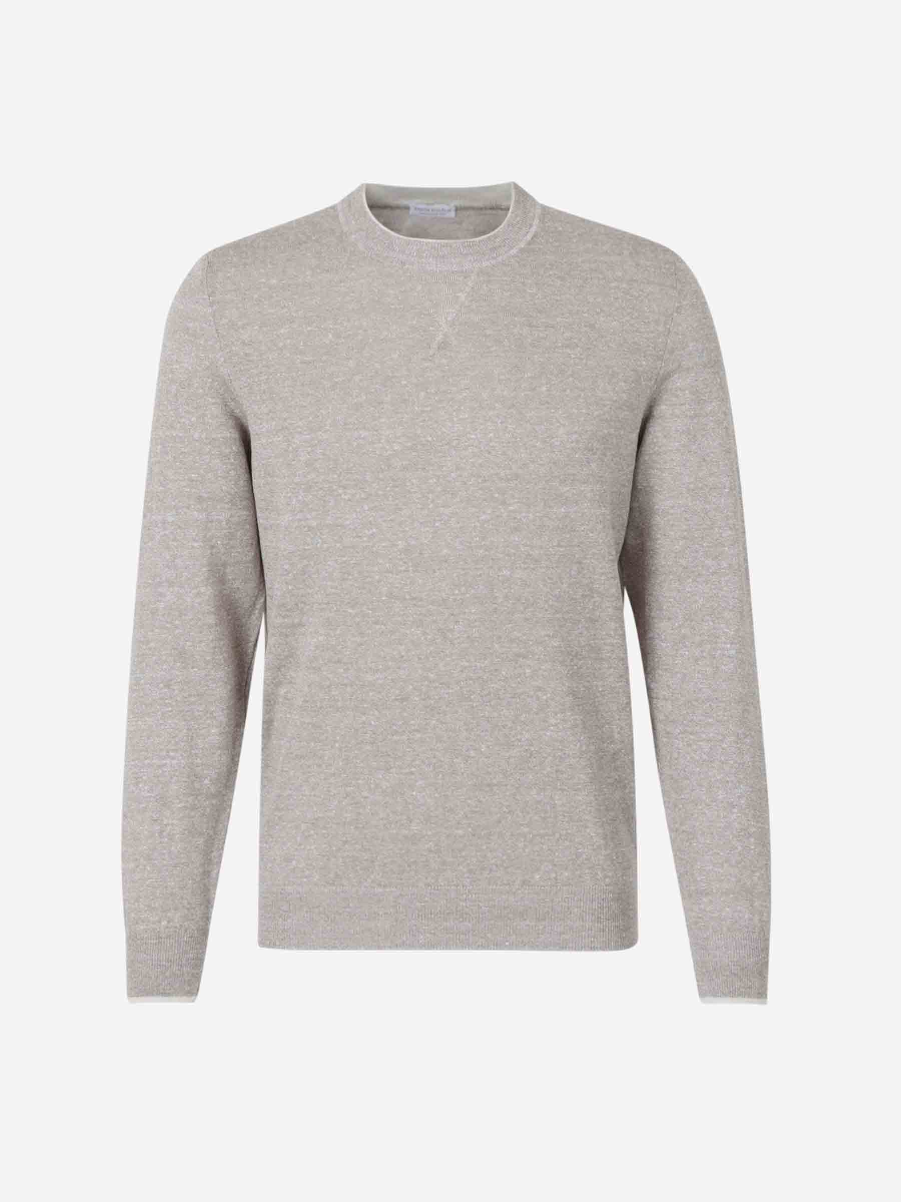 Outlet online Santa Eulalia Hombre Jersey Punto Lino color Marrón sku 542-002455 02 - Foto 1