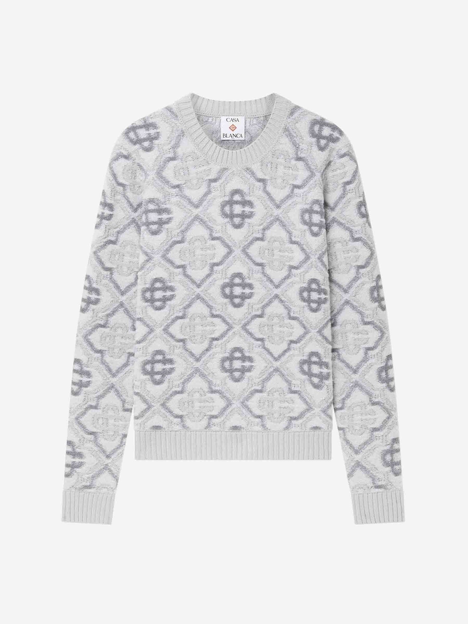 Outlet online Casablanca Hombre Jersey Punto Monograma color Gris Claro sku 542-002456 01 - Foto 1