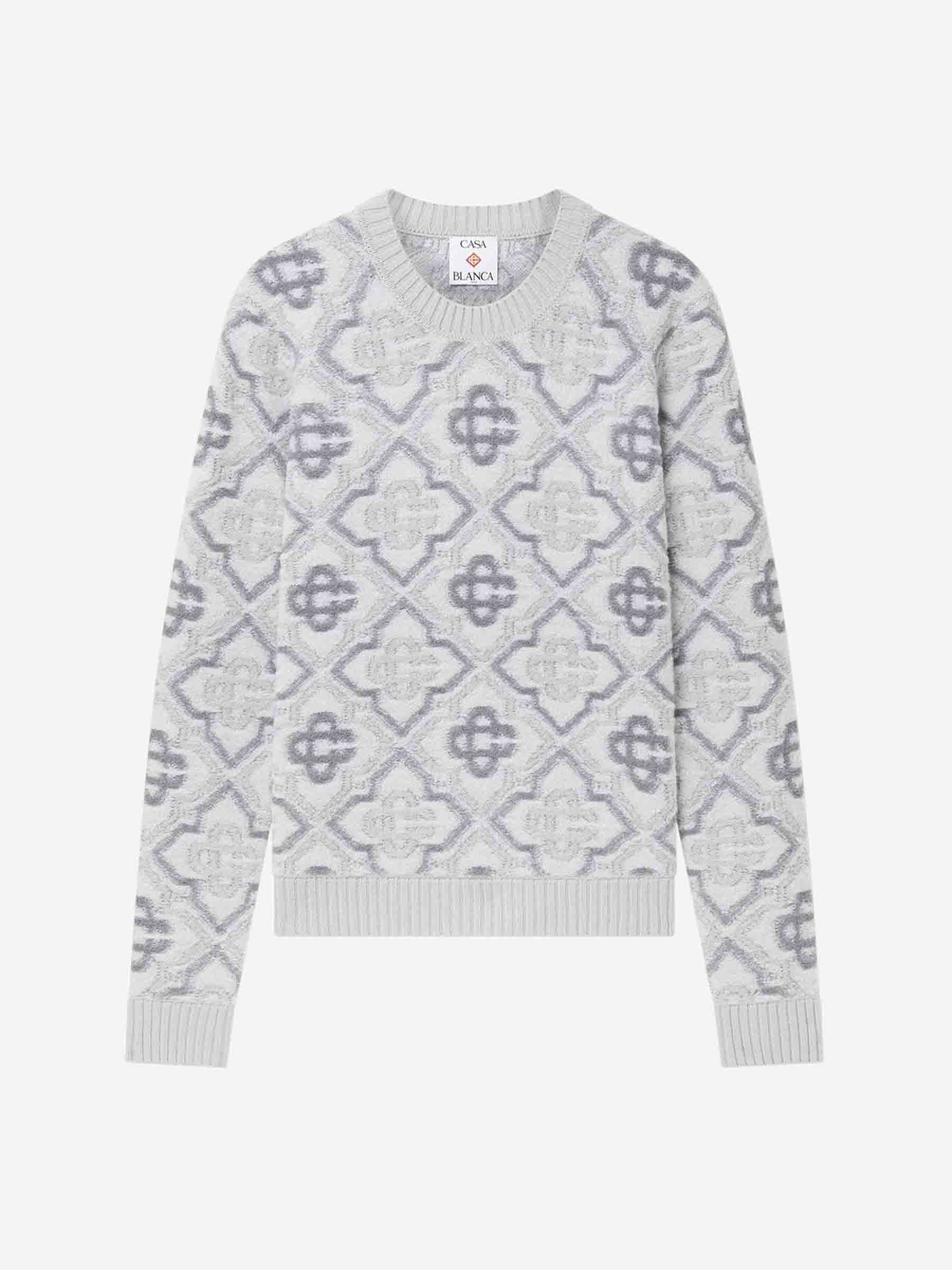 Outlet online Casablanca Hombre Jersey Punto Monograma color Gris Claro sku 542-002456 01 - Foto 1