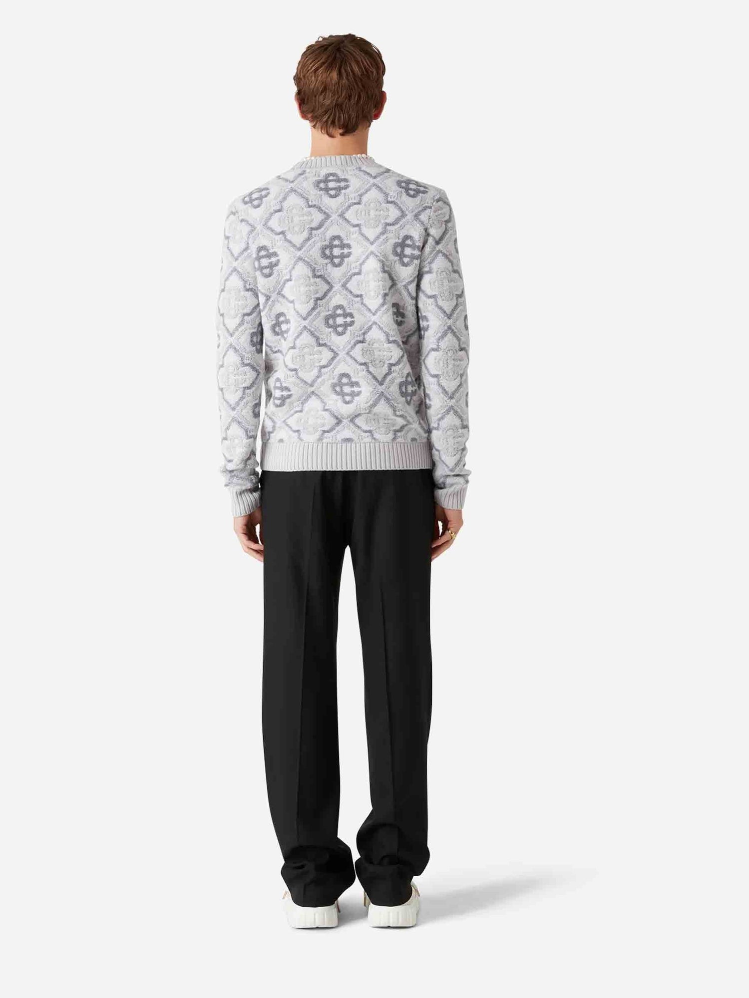 Outlet online Casablanca Hombre Jersey Punto Monograma color Gris Claro sku 542-002456 01 - Foto 5