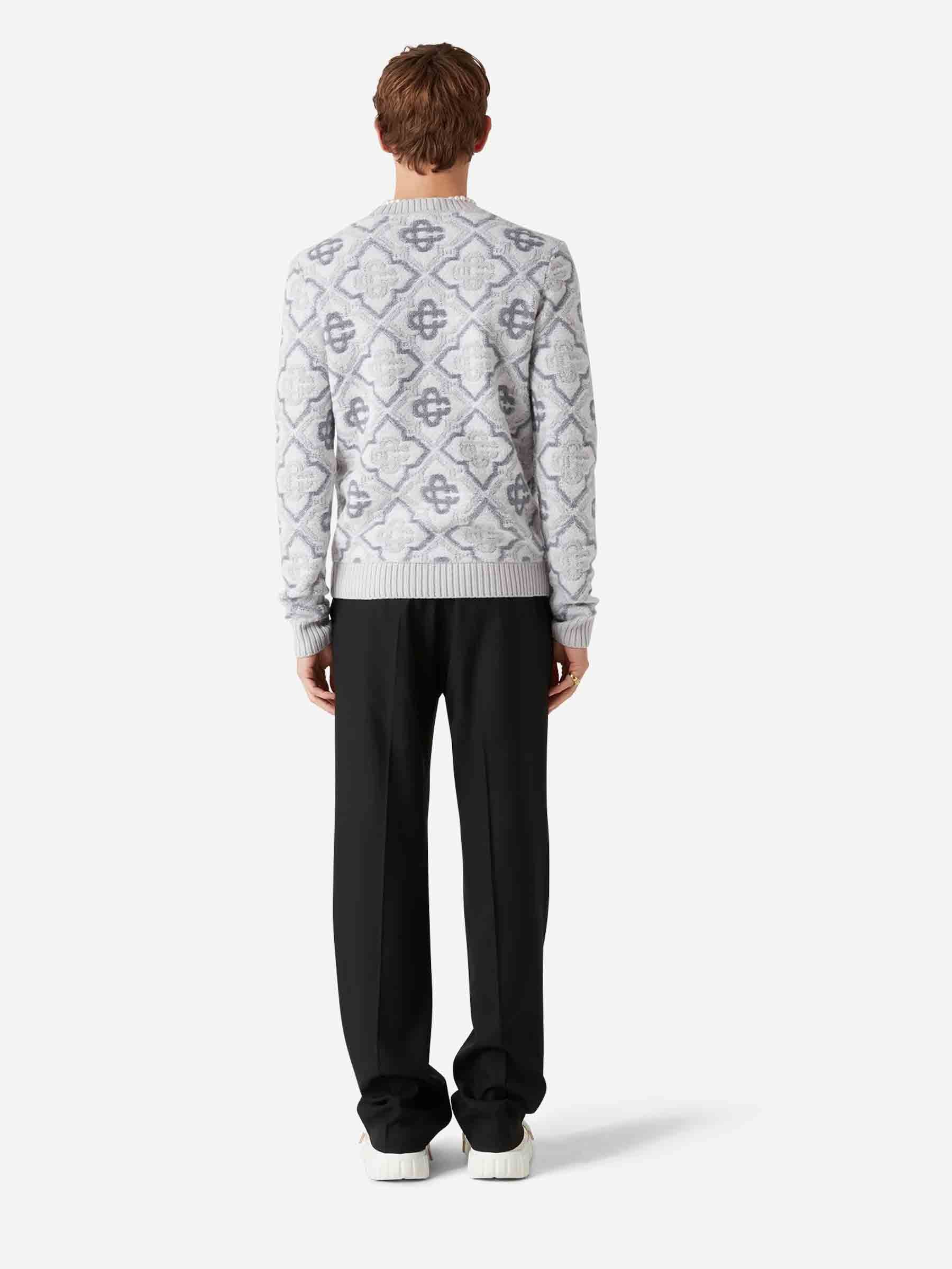 Outlet online Casablanca Hombre Jersey Punto Monograma color Gris Claro sku 542-002456 01 - Foto 5
