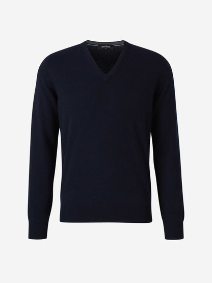 Outlet online Gran Sasso Hombre Jersey Punto Lana color Azul Marino sku 542-002467 01 - Foto 1