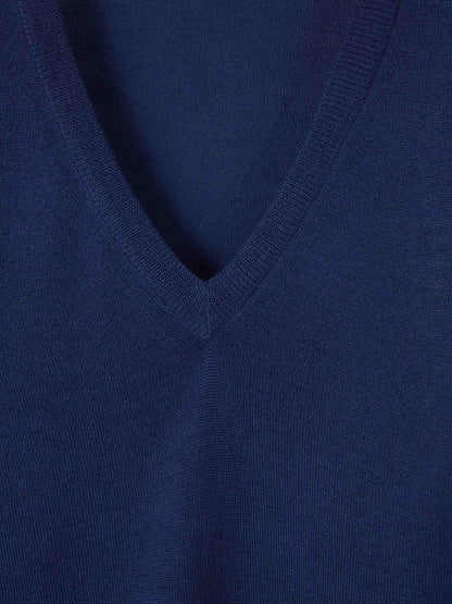 Outlet online Santa Eulalia Hombre Jersey Punto Lana color Azul Cobalto sku 542-002470 03 - Foto 3