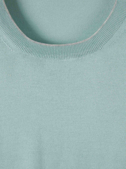 Santa Eulalia Hombre Barcelona Jersey Punto Seda color Verde Menta sku 542-002471 03 - Foto 3