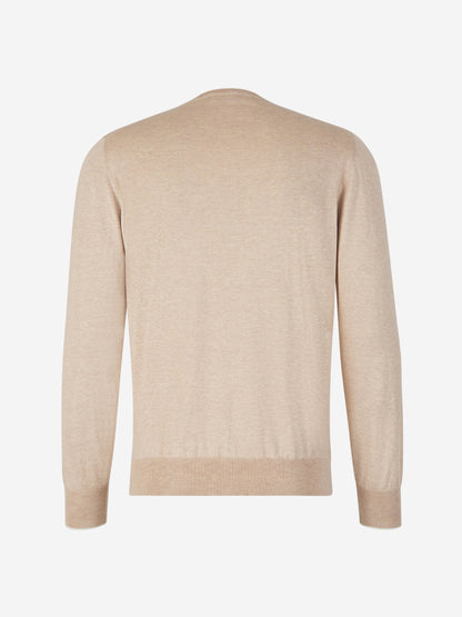 Outlet online Santa Eulalia Hombre Jersey Punto Seda color Beige sku 542-002471 04 - Foto 2