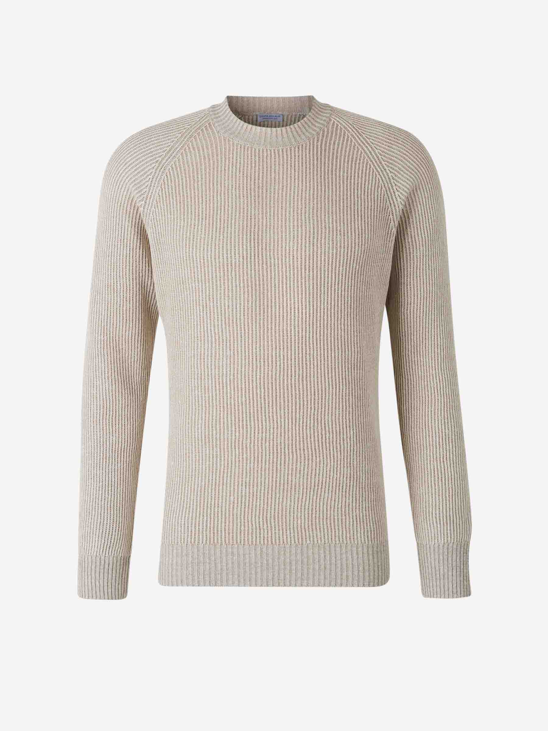 Santa Eulalia Hombre Barcelona Jersey Punto Lino color Beige sku 542-002472 01 - Foto 1