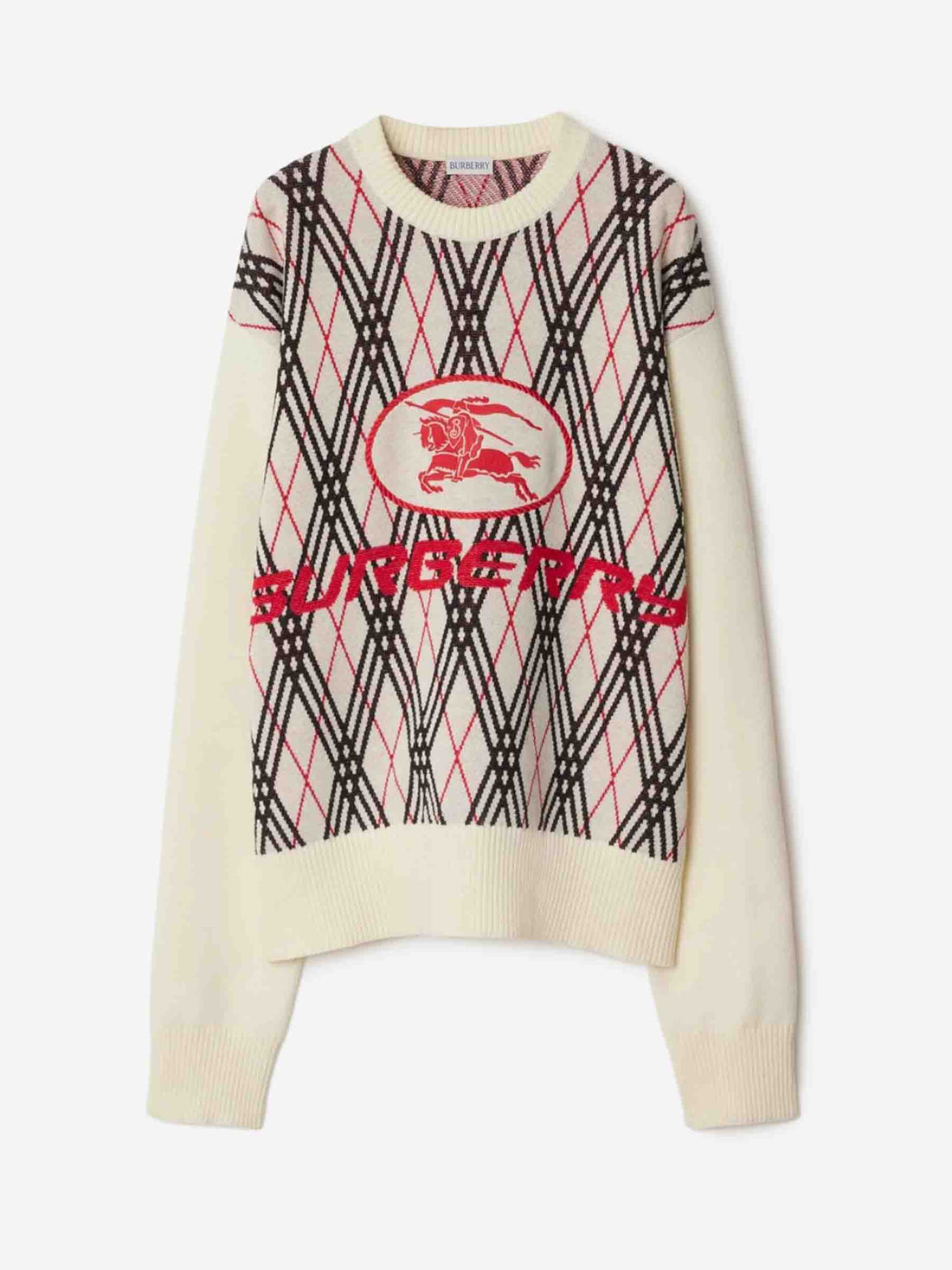 Outlet online Burberry Hombre Jersey Cuello Redondo color Marfil sku 542-002475 01 - Foto 1