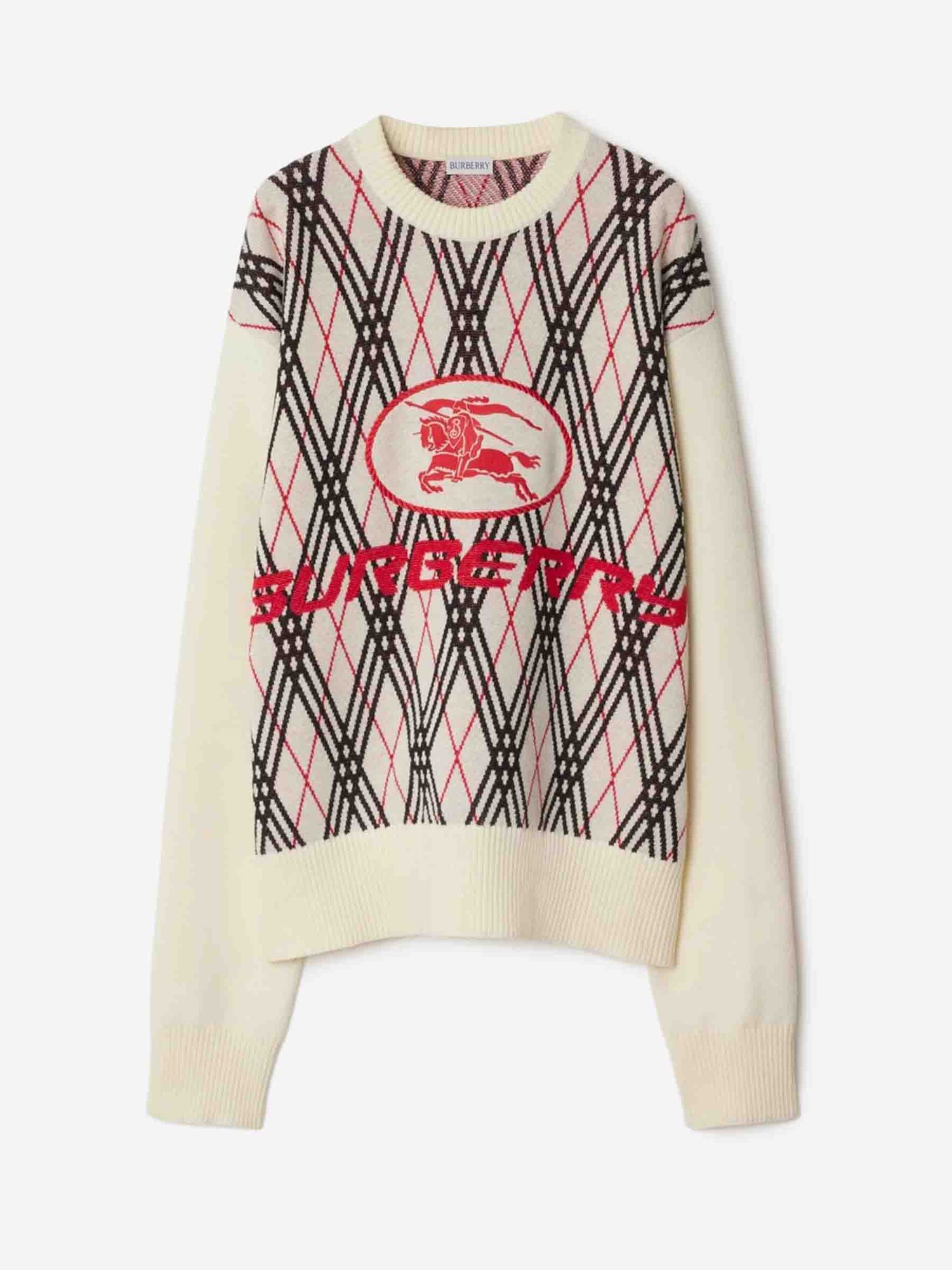 Outlet online Burberry Hombre Jersey Cuello Redondo color Marfil sku 542-002475 01 - Foto 1