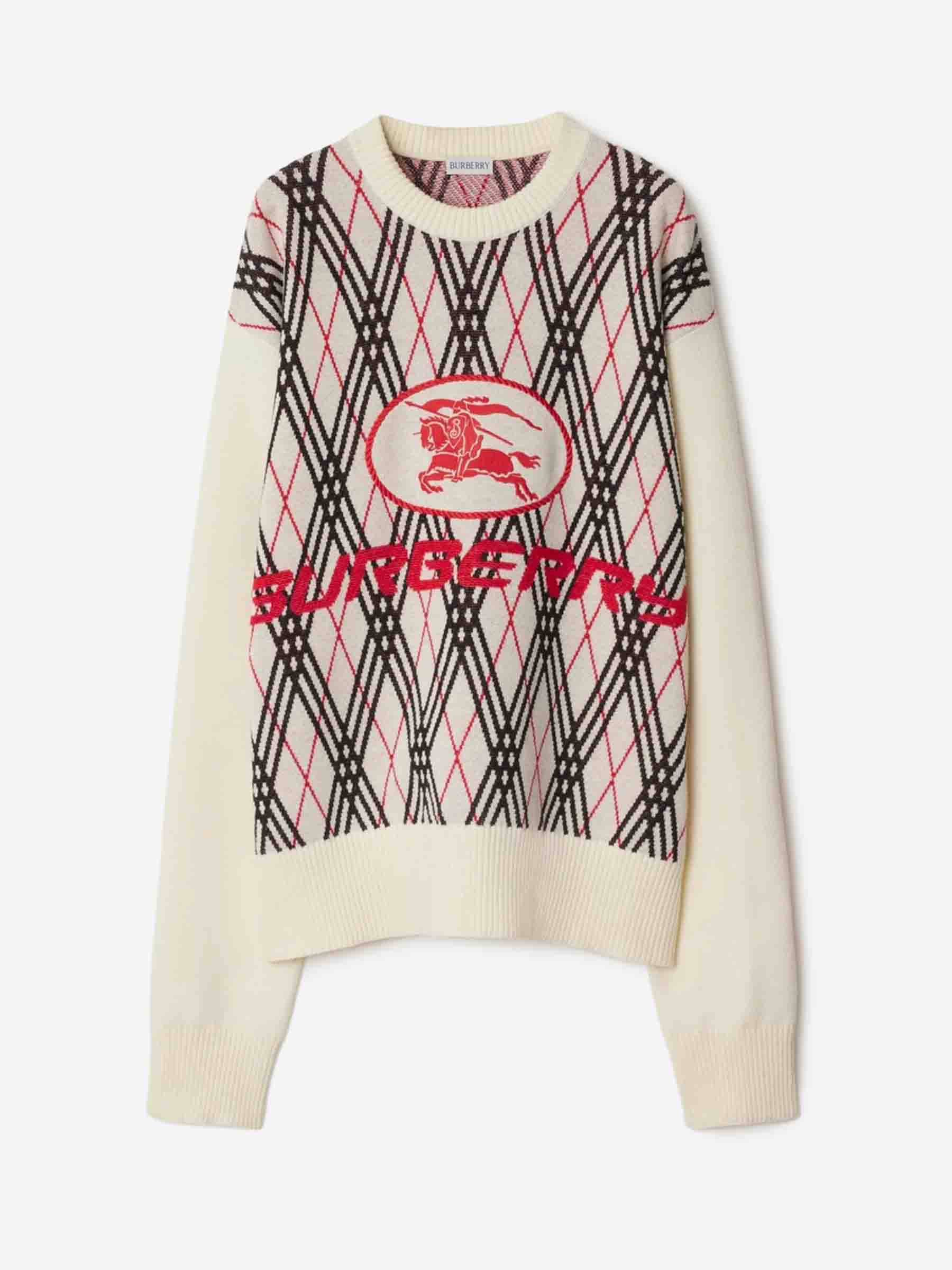 Outlet online Burberry Hombre Jersey Cuello Redondo color Marfil sku 542-002475 01 - Foto 1