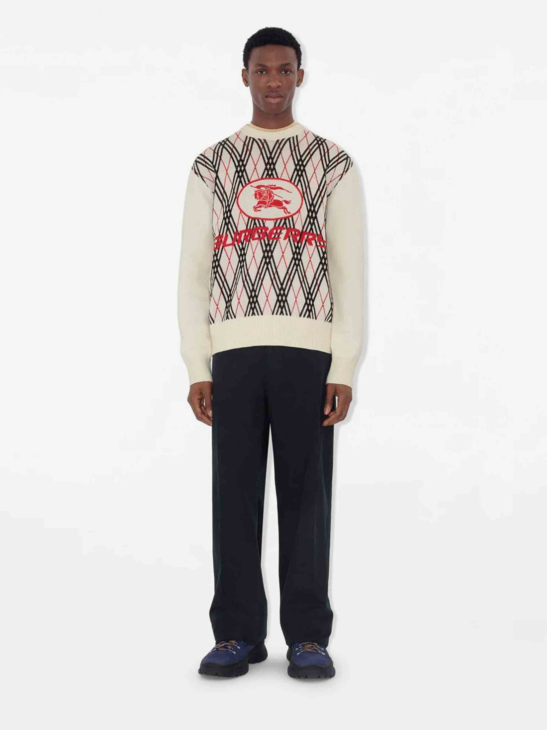 Outlet online Burberry Hombre Jersey Cuello Redondo color Marfil sku 542-002475 01 - Foto 2