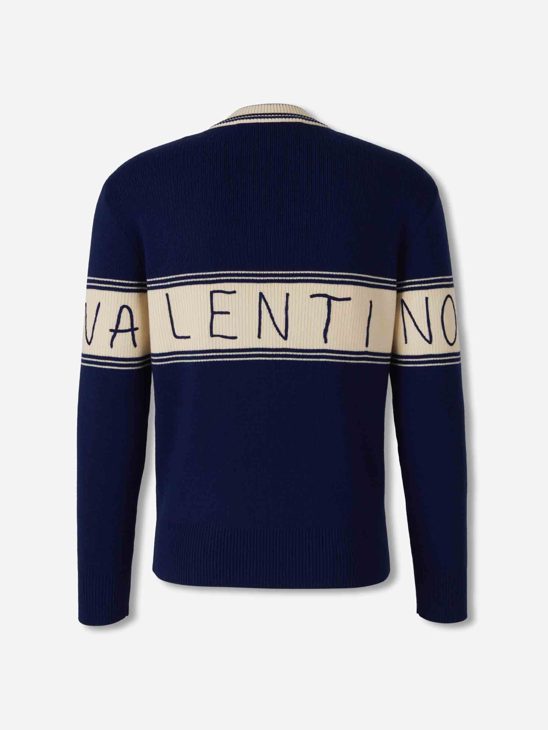 Outlet online Valentino Hombre Jersey Chez Valentino color Azul Marino sku 542-002480 01 - Foto 2