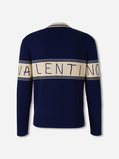 Outlet online Valentino Hombre Jersey Chez Valentino color Azul Marino sku 542-002480 01 - Foto 2