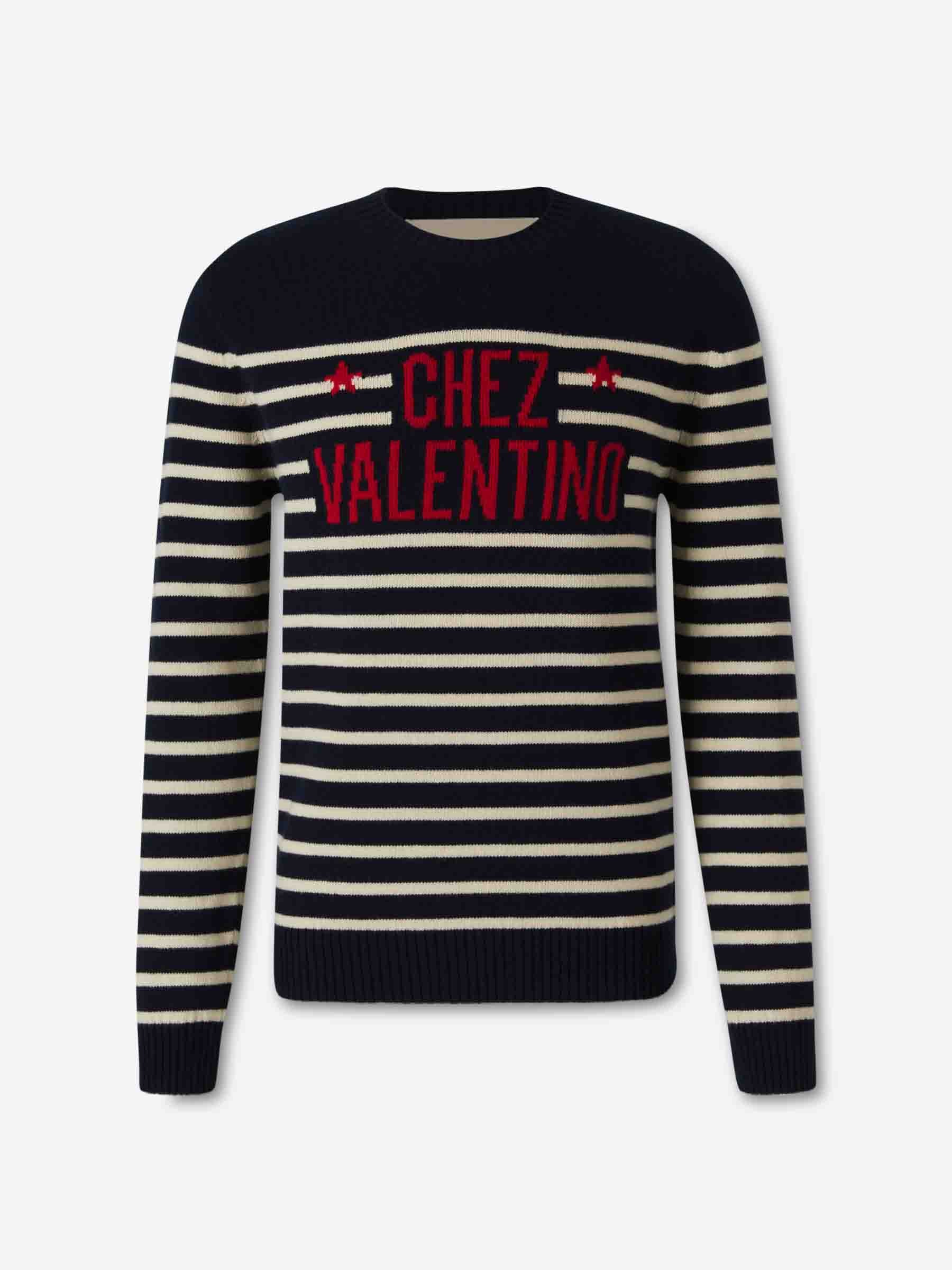 Outlet online Valentino Hombre Jersey Chez Valentino color Azul Marino sku 542-002482 01 - Foto 1