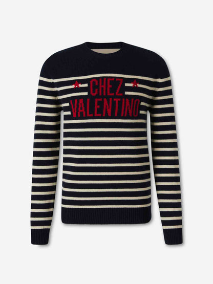 Outlet online Valentino Hombre Jersey Chez Valentino color Azul Marino sku 542-002482 01 - Foto 1