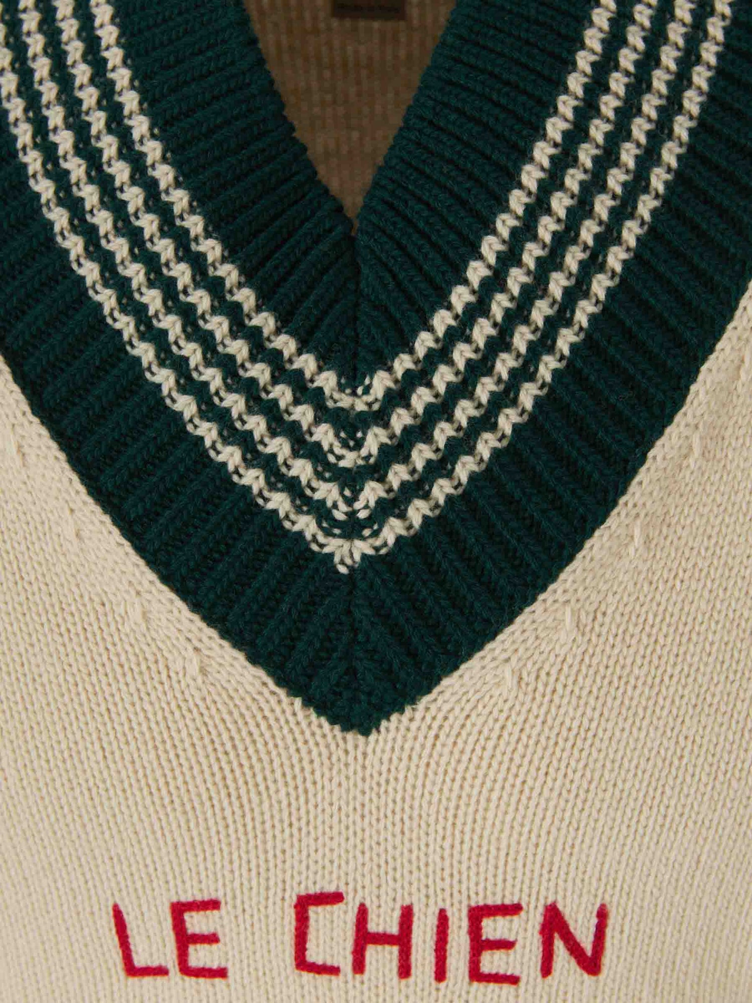 Outlet online Valentino Hombre Jersey Le Chien de la Maison color Crema sku 542-002483 01 - Foto 3