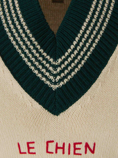 Outlet online Valentino Hombre Jersey Le Chien de la Maison color Crema sku 542-002483 01 - Foto 3