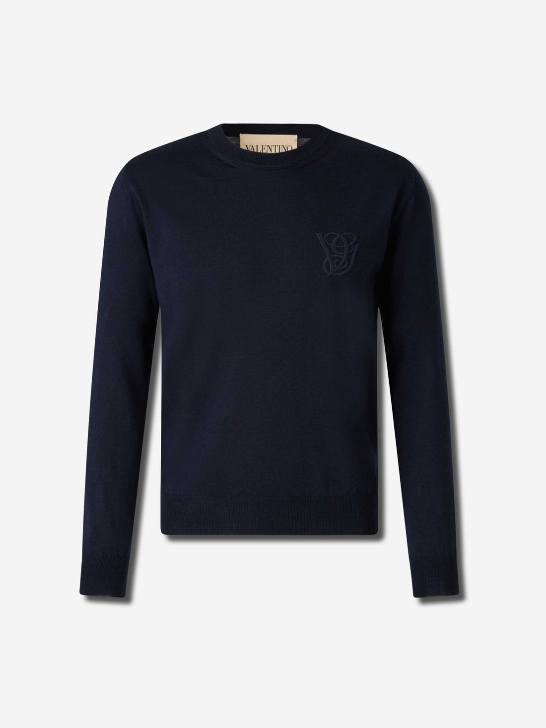 Valentino Hombre Barcelona Jersey Lana Bordado color Azul Noche sku 542-002484 01 - Foto 1