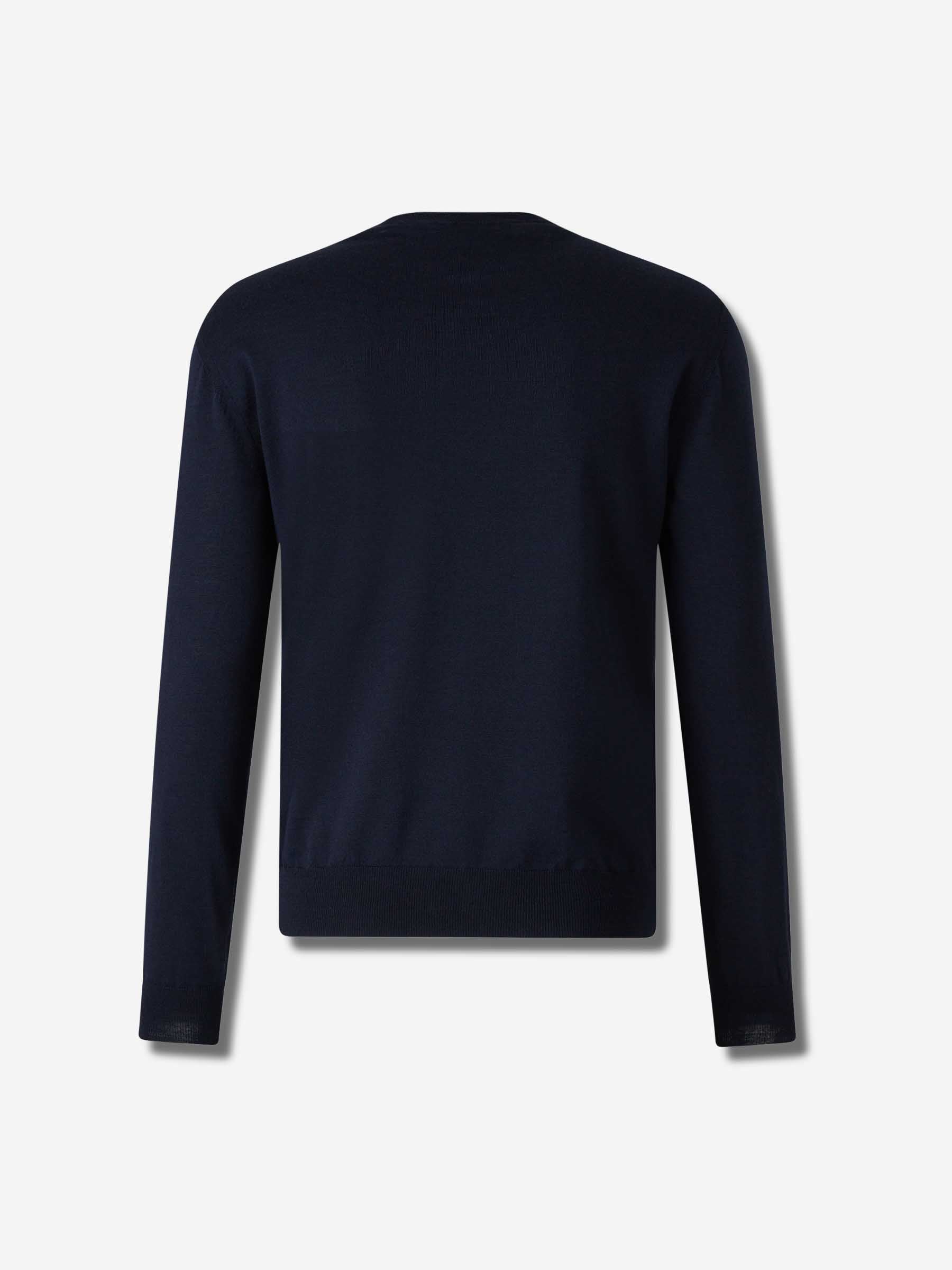 Valentino Hombre Barcelona Jersey Lana Bordado color Azul Noche sku 542-002484 01 - Foto 2