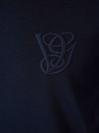 Valentino Hombre Barcelona Jersey Lana Bordado color Azul Noche sku 542-002484 01 - Foto 3