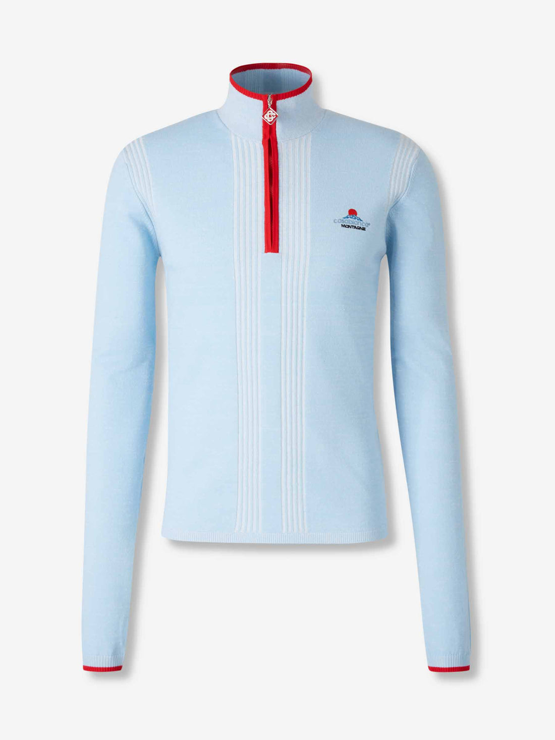 Outlet online Casablanca Hombre Cárdigan Punto Cremallera color Azul Celeste sku 542-002492 01 - Foto 1