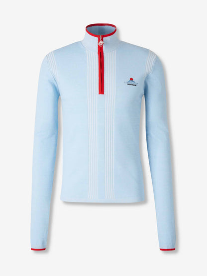 Outlet online Casablanca Hombre Cárdigan Punto Cremallera color Azul Celeste sku 542-002492 01 - Foto 1