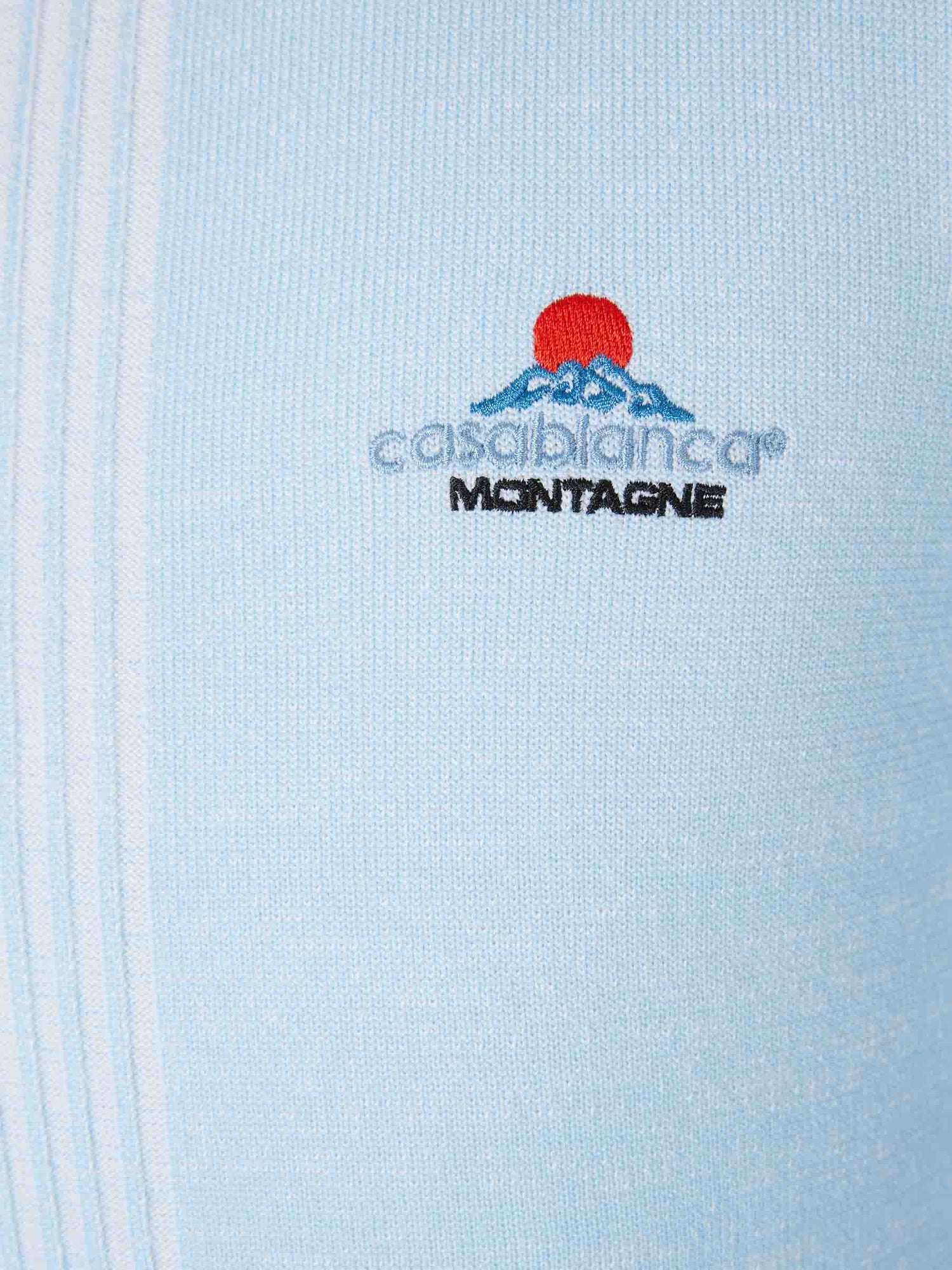 Outlet online Casablanca Hombre Cárdigan Punto Cremallera color Azul Celeste sku 542-002492 01 - Foto 4