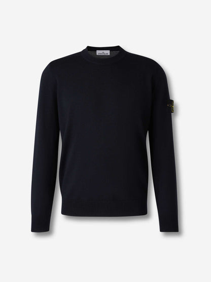 Outlet online Stone Island Hombre Jersey Punto Lana color Azul Marino sku 542-002496 01 - Foto 1