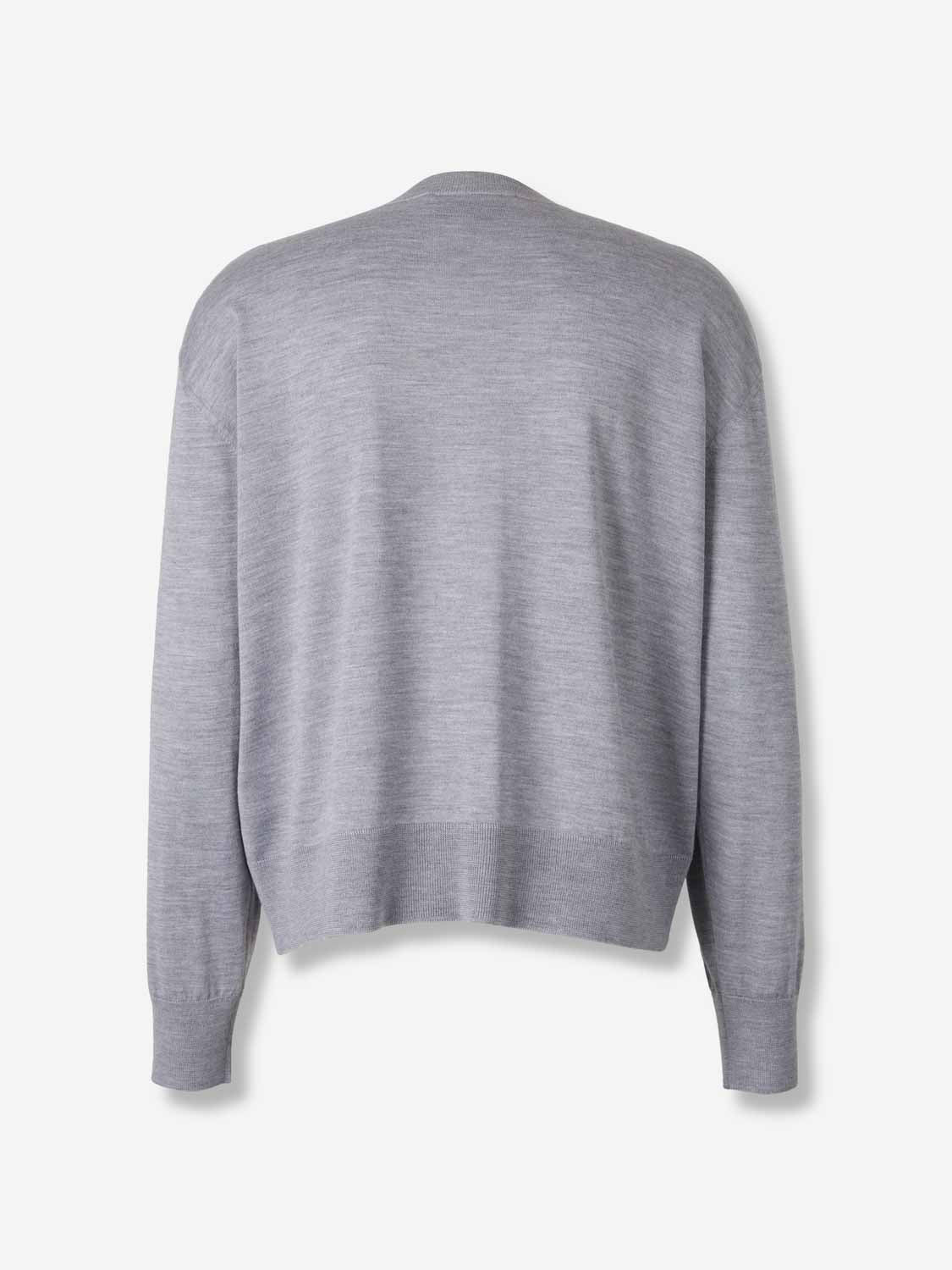 Outlet online Ami Paris Hombre Jersey Manga Larga color Gris sku 542-002510 01 - Foto 2