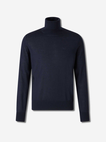 Outlet online Dsquared2 Hombre Jersey Cuello Alto color Azul Marino sku 542-002517 01 - Foto 1