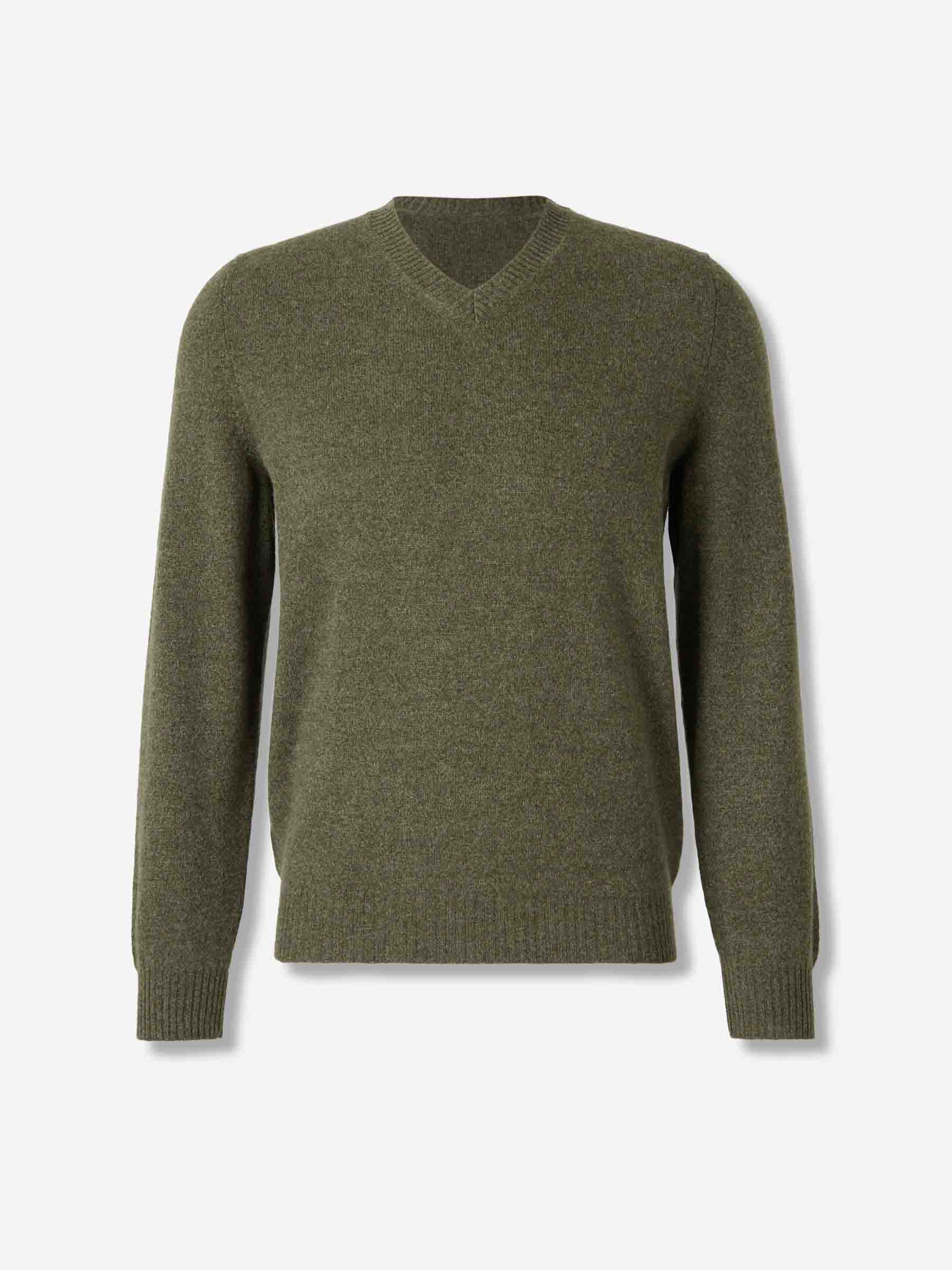 Outlet online Santa Eulalia Hombre Jersey Cuello Pico color Verde Oscuro sku 542-002519 02 - Foto 1