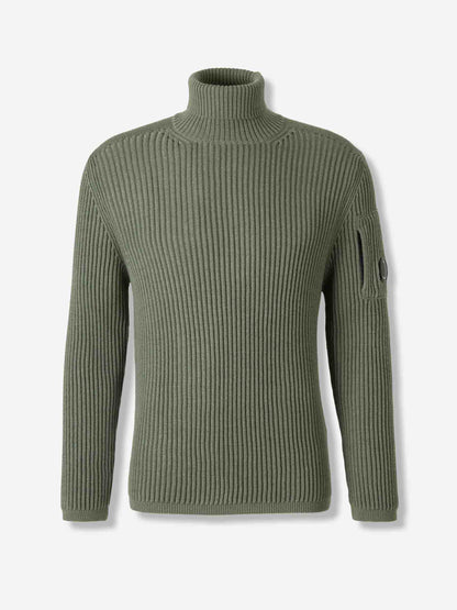 Outlet online C.P. Company Hombre Jersey Cuello Alto color Verde sku 542-002526 01 - Foto 1