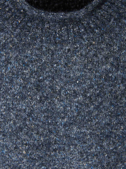 Outlet online Brunello Cucinelli Hombre Jersey Cuello Redondo color Azul Denim sku 542-002527 01 - Foto 3