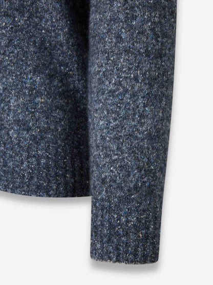 Outlet online Brunello Cucinelli Hombre Jersey Cuello Redondo color Azul Denim sku 542-002527 01 - Foto 4