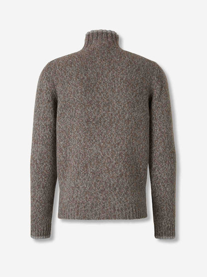 Outlet online Fedeli Hombre Jersey Cuello Alto color Taupe sku 542-002532 01 - Foto 2