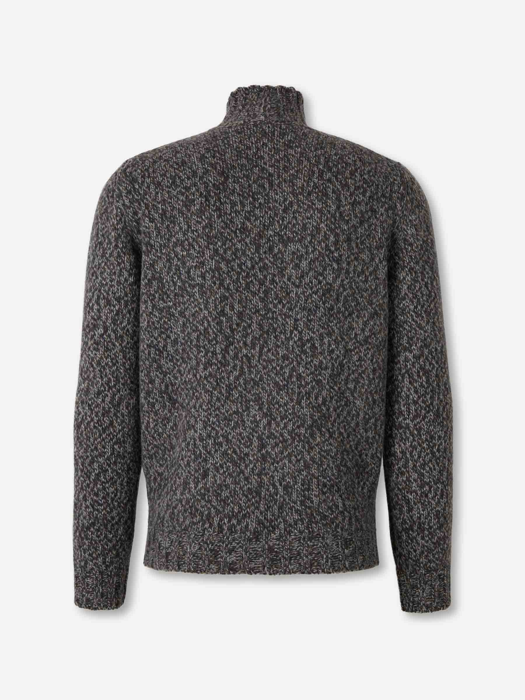 Outlet online Fedeli Hombre Jersey Cuello Alto color Gris sku 542-002533 01 - Foto 2