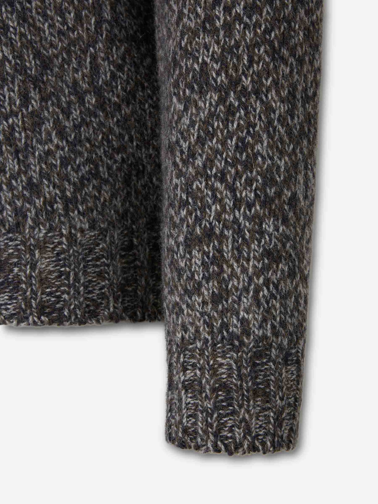 Outlet online Fedeli Hombre Jersey Cuello Alto color Gris sku 542-002533 01 - Foto 4