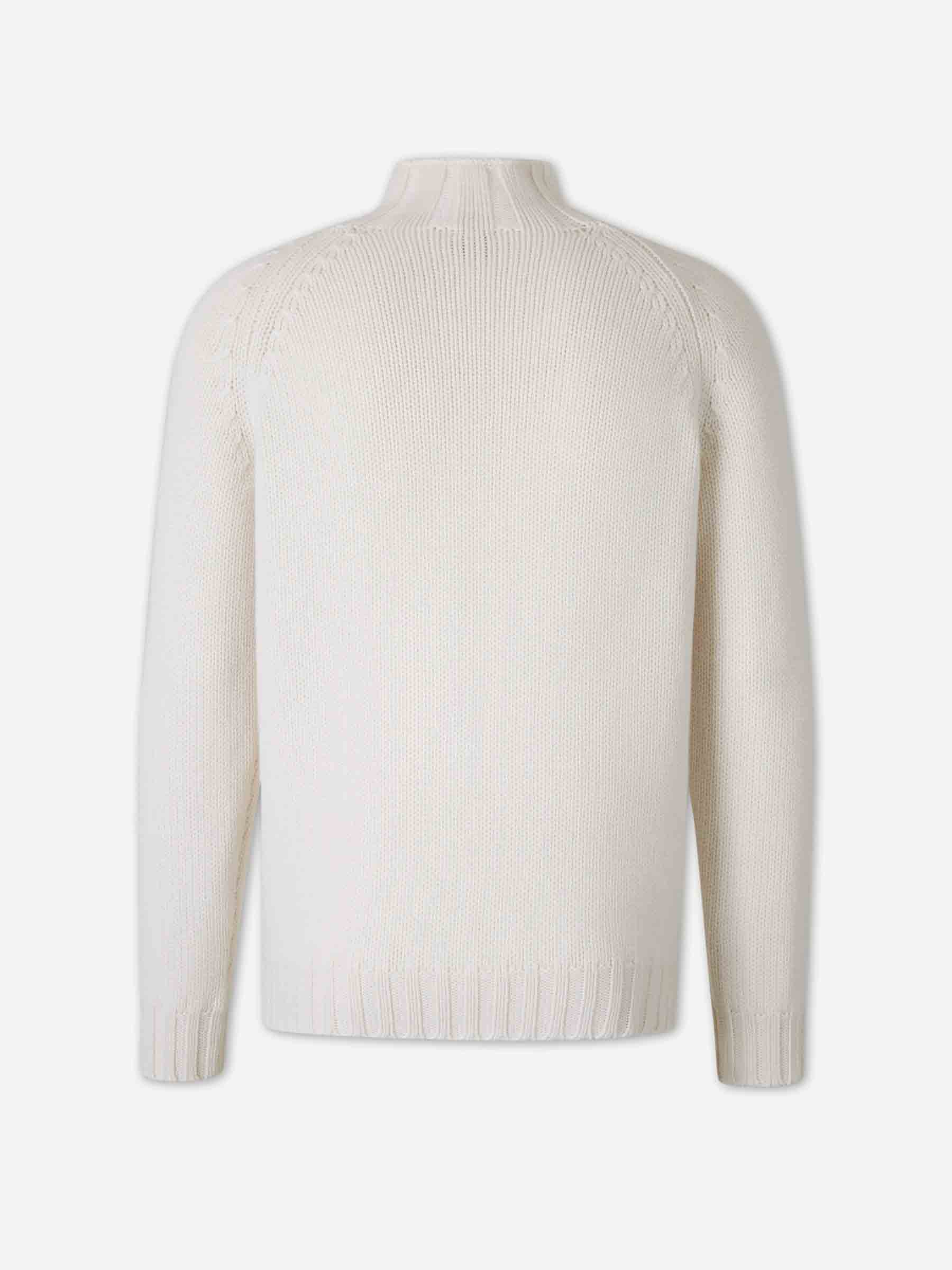 Outlet online Fedeli Hombre Jersey Cuello Alto color Crema sku 542-002534 01 - Foto 2