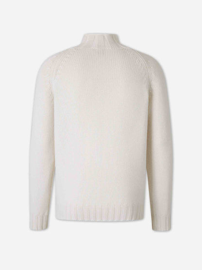 Outlet online Fedeli Hombre Jersey Cuello Alto color Crema sku 542-002534 01 - Foto 2