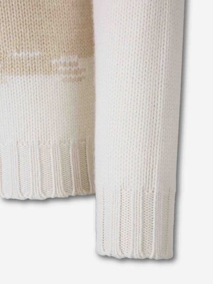 Outlet online Fedeli Hombre Jersey Cuello Alto color Crema sku 542-002534 01 - Foto 4