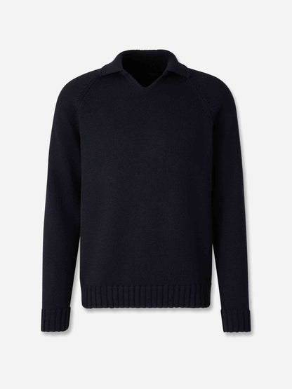 Outlet online Zanone Hombre Jersey Punto Lana color Azul Denim Oscuro sku 542-002545 01 - Foto 1