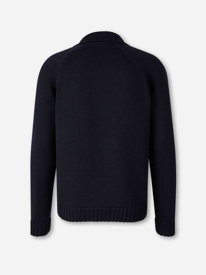 Outlet online Zanone Hombre Jersey Punto Lana color Azul Denim Oscuro sku 542-002545 01 - Foto 2