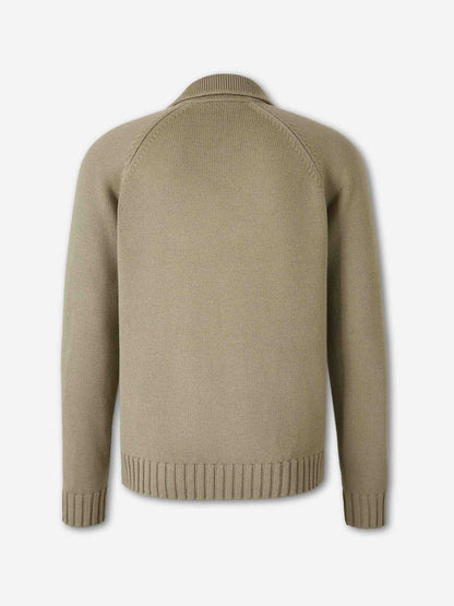 Outlet online Zanone Hombre Jersey Punto Lana color Verde Manzana sku 542-002545 02 - Foto 2