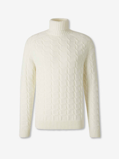 Outlet online Zanone Hombre Jersey Cuello Alto color Blanco sku 542-002547 01 - Foto 1