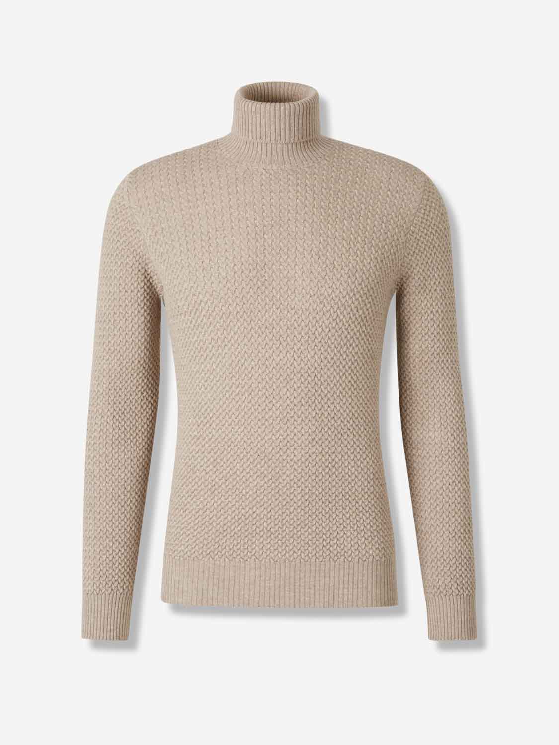 Outlet online Santa Eulalia Hombre Jersey Cuello Alto color Beige sku 542-002553 01 - Foto 1