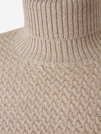 Outlet online Santa Eulalia Hombre Jersey Cuello Alto color Beige sku 542-002553 01 - Foto 3